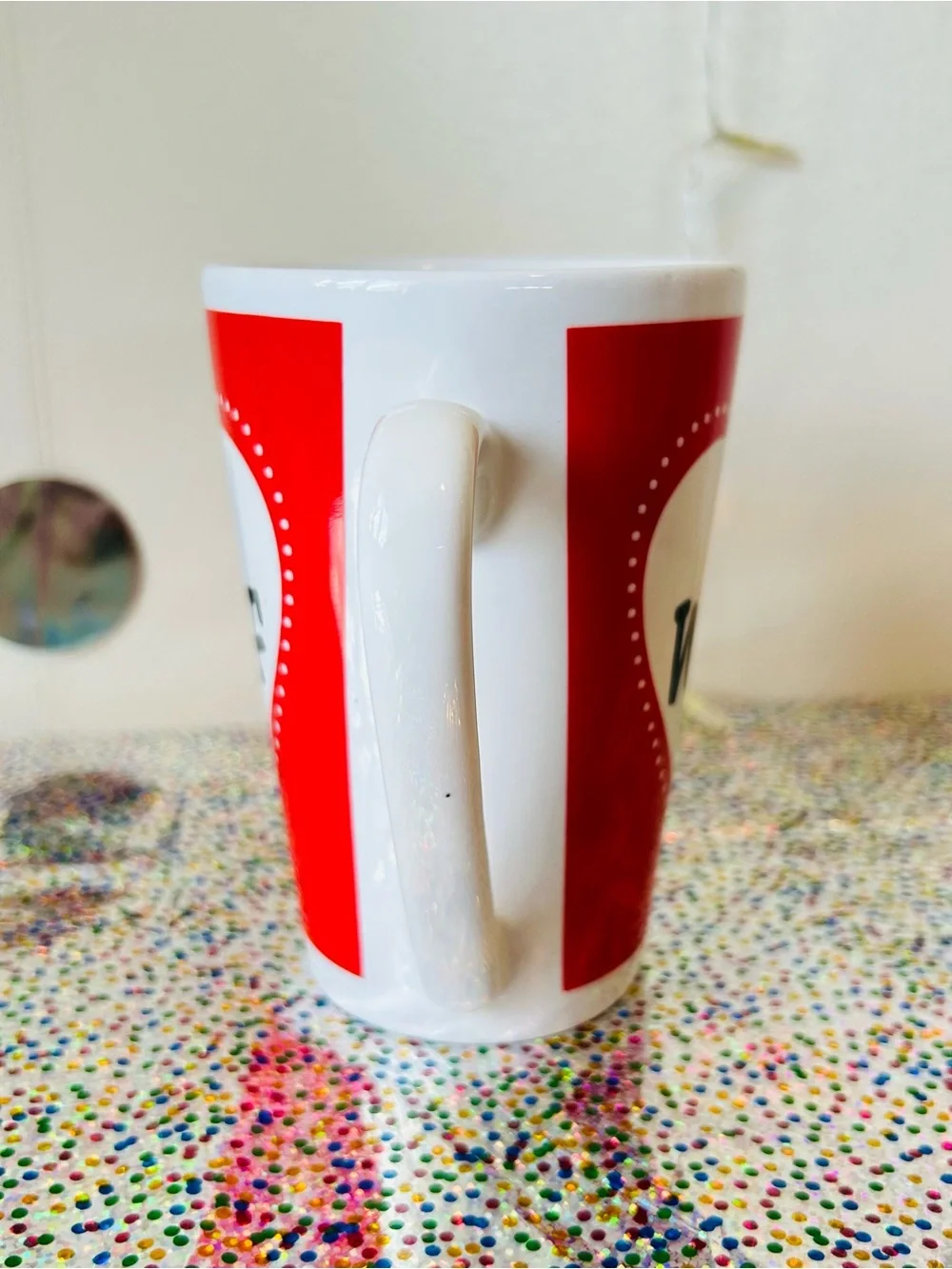 NEW I Woof You White Red Heart Mug Cup Coffee Tea Hot Chocolate Love Iced Dog 16